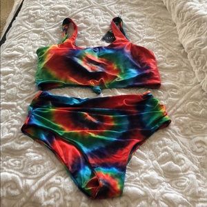 NWT tie dye bikini